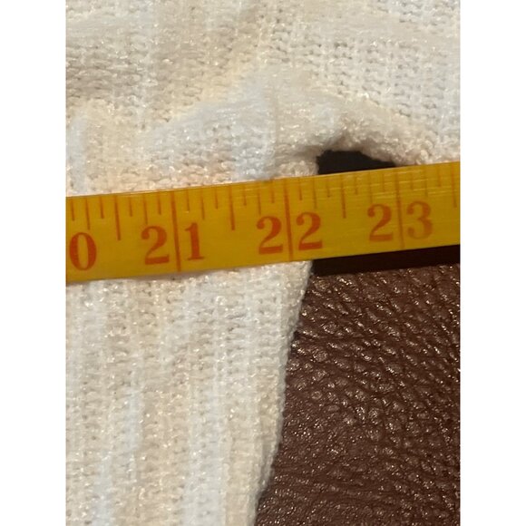 Express XS Bell Sleeve Sweater Tie Cuffs In Creamy White Boho - Picture 3 of 7